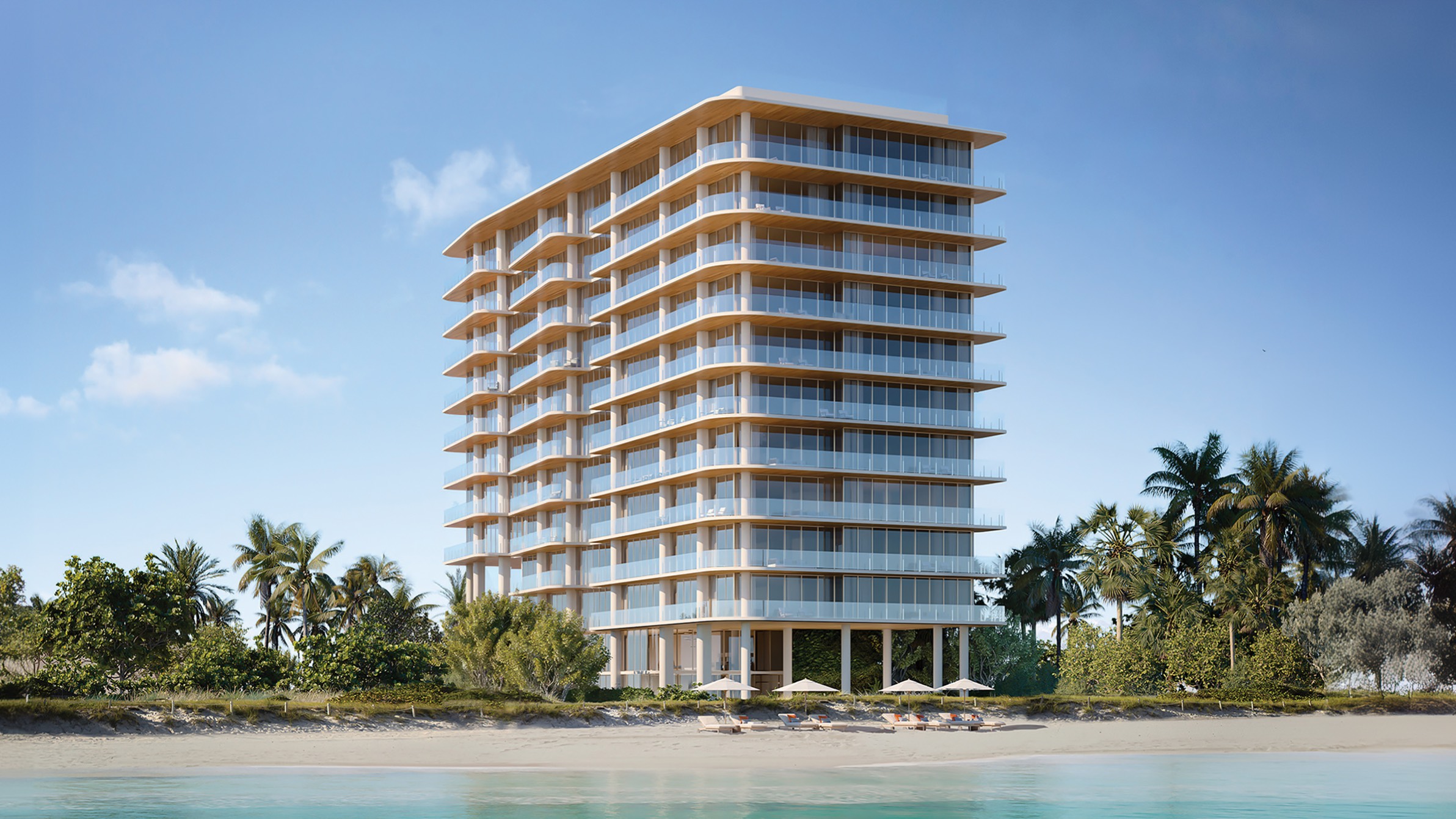 Ocean House, Surfside modern beachfront building, exclusive luxury and ultra luxury condos steps from the sand; resale.