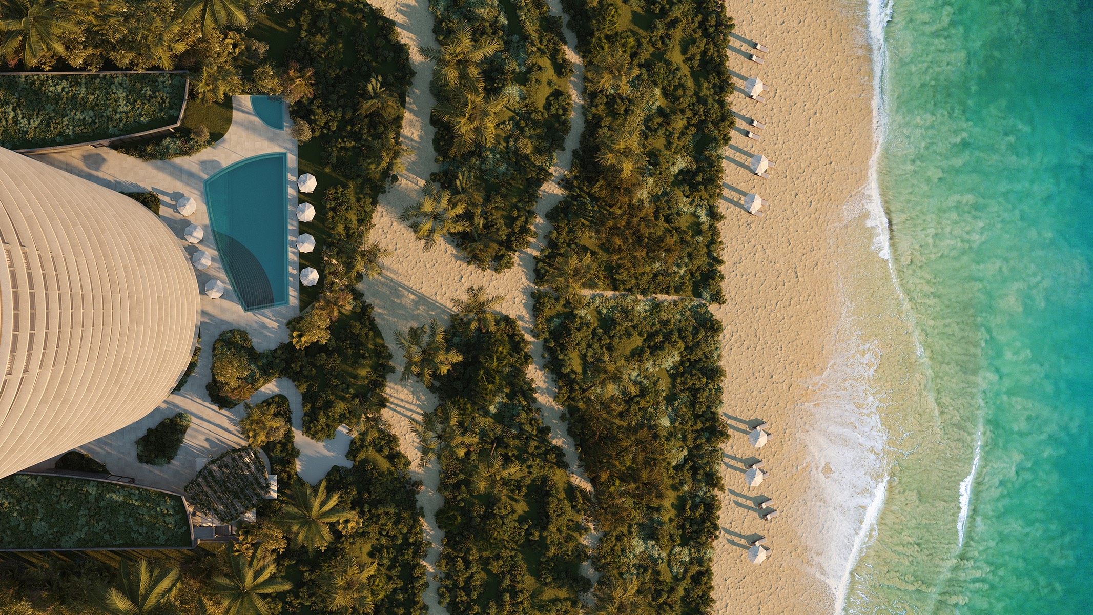 Rivage Bal Harbour, Miami beachfront pool and Atlantic view, boutique tower of luxury and ultra luxury condos; exclusive preconstruction in Bal Harbour.